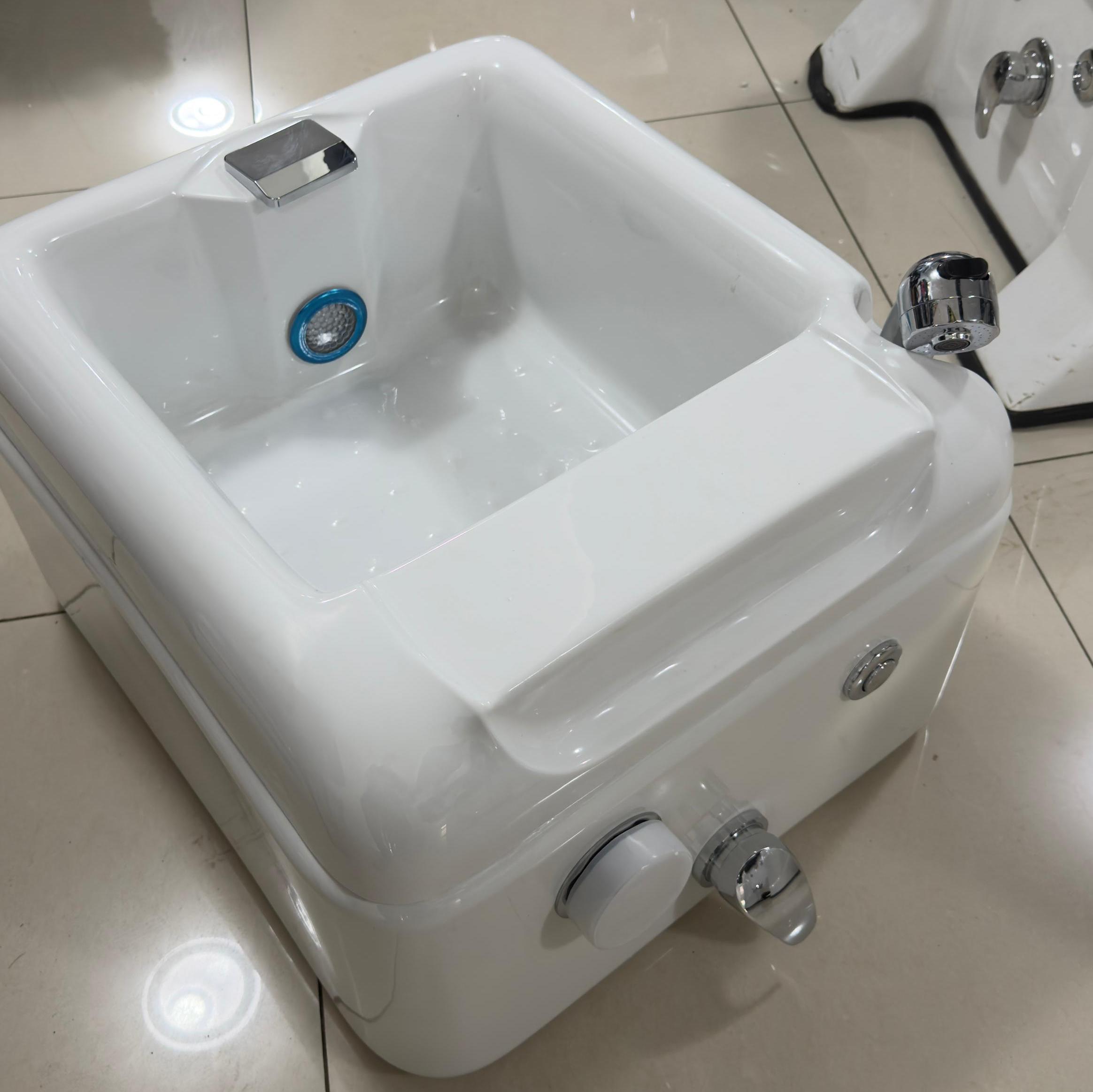 Square Fibre Spa Footbath – Durable Pedicure Basin for Salon & Home Foot Soak Use - Professional Pedicure & Footspa Equipment at Beauty Republic Equipment Store